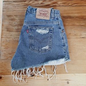 Levi's • Vintage Distressed Denim Shorts